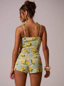 MUSERA Áo corset denim in họa tiết trái cây, có móc cài, chỉ dành cho mùa hè, dễ thương, đi nghỉ mát, lễ hội, gợi cảm, thanh lịch, phong cách Ibiza, buổi hòa nhạc, Nashville, hẹn hò, mùa thu, sang trọng, mùa xuân. - Nhiều màu - Xem 4