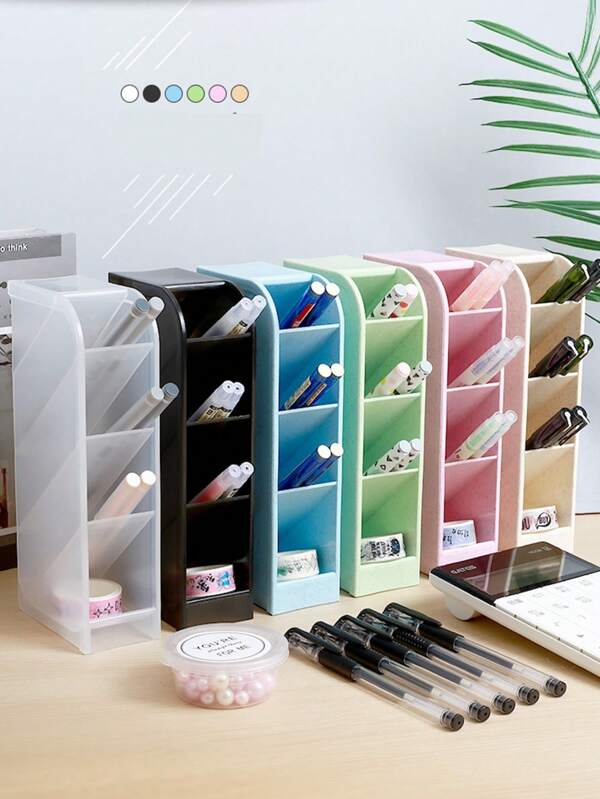Schreibtisch Stifthalter Bleistift Make-up Aufbewahrungsbox Kawaii Großer Kapazität Schreibtisch Organizer Ständer Hülle Schule und Büro Schreibwaren Schulanfang