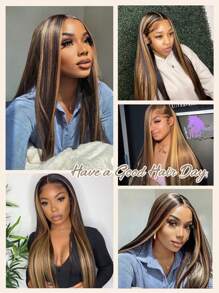 P4/27 Chocolate Brown To Caramel Blonde Clip In Hair Extensions Real Human Hair Natural Remy Human Hair Extensions Seamless Clip Ins For Women - SP4/27 - View 8