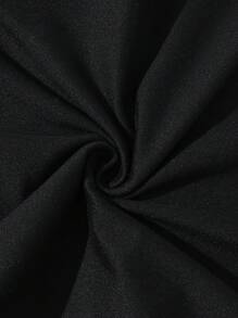 SHEIN GraphicGems 幼儿男童卡通太阳镜和爪印休闲短袖上衣，夏季 - 黑色 - 查看 4