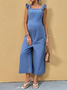 SHEIN 孕妇牛仔背带裤和连体裤，孕妇沙滩装