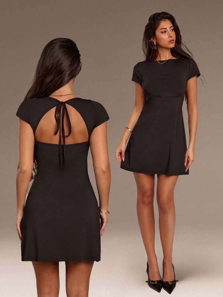 SHEIN Forever 21 Summer Women Prom/Formal/Beach/Vacation/Western/Business Casual/Elegant/Birthday/Going Out/Club/Office Outfits/Festival/Rave Outfits/Work Clothes/Classy/Country Concert/Brunch/Cruise/Old Money/Airport/Modest/Church/Fairycore/ /Sexy/Funny/Hippie/Party/Y2k/Streetwear/2000s/Disco/Graduation/Wedding Guest/Cocktail/Vintage/Bodycon/Resort/Hippie/Occasion/Bachelorette/Streetwear/Vintage/90s/Open Back/Black Mini Dress Business Casual Woman