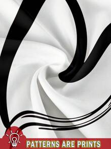 SHEIN Leap Crew Casual Minimalist Heart Print Oversized T-Shirt For Teen Girls, Cotton Blend, Suitable For Summer - White - View 5