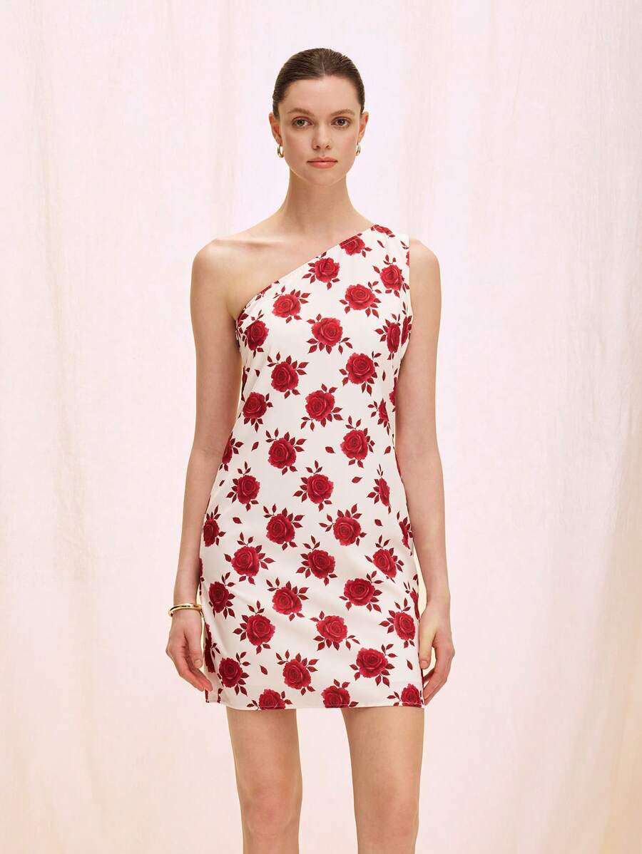 SHEIN Unity Women's Vintage Elegant Floral Print Dress - Multicolor - View 1
