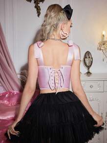 FairyFlirt Women Sexy Bowknot Decorated Princess Bra UnderwearOuter