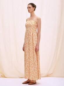 Chiquease Vestido de verano sin mangas con estampado floral elegante y retro para mujer - Multicolor - Ver 5