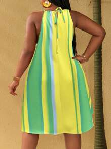 Maweii Plus Size Women's Sexy Tropical Floral Print Spaghetti Strap High-Low Dress, Vacation/Holiday/Resort