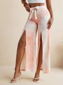 Israel Jasso Váy ngắn in họa tiết nơ gợi cảm cho nữ Quần ống rộng cạp cao mặc đi nghỉ hè - Nhiều màu - Xem 3