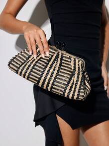 SHECARRY 女士波西米亚风格时尚手提包 - 杏色 - 查看 3