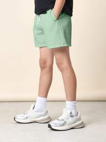 SUMWON 2 paquetes de shorts deportivos con cordón para correr, baloncesto, uso casual, deportivo, gimnasio, estar en casa, actividades, trotar, para jóvenes