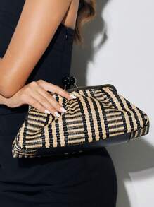 SHECARRY 女士波西米亚风格时尚手提包 - 杏色 - 查看 7