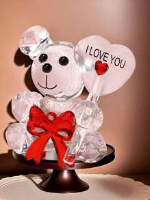 SHEIN 1pc Crystal Bear Ornaments, With Gift Box, Creative Birthday Gift, Wedding Gift, Desktop Car Ornaments, Gifts For Girlfriend/Wife, Boyfriend/Husband, Colleagues, Customers, Leaders, Classmates