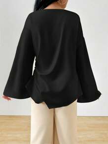 INAWLY Women's Elegant Middle-Eastern Style Casual Commuter Shirt