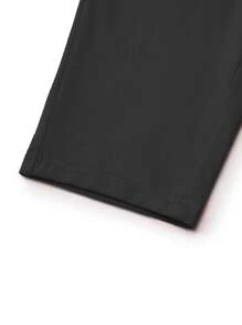 SHEIN LUNE Pantalones con Bottom dividida y estampado en forma de corazón para mujer - Multicolor - Ver 4