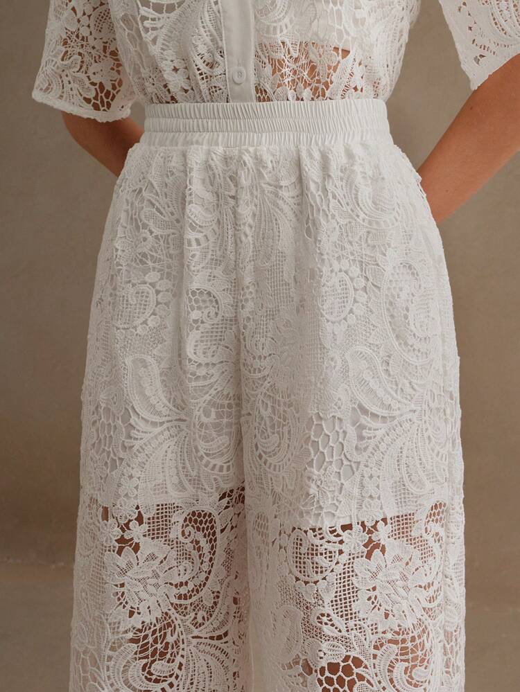 Halb-durchsichtige elegante Lässig Lange Hose für den Sommerurlaub