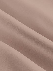 SHEIN MOD Solid Criss Cross Backless Asymmetrical Hem Cami Dress