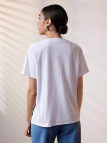 Uhlyne Summer Women's Elegant Floral 3D Print T-Shirt - White - View 7