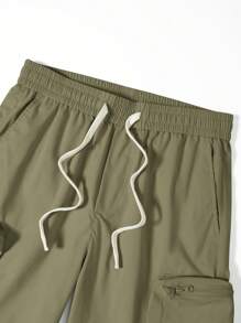 Manfinity EMRG Shorts casuales con cordón en la cintura, bolsillos cargo y rayas para hombre Manfinity Streetrush, ropa urbana y de calle para hombre, regalo para novio