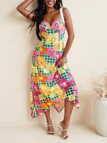 Sire Leo Lamar Damen Maxi Hemdkleid mit tiefem U-Ausschnitt am Rücken, Spitzenbesatz, Sommer Urlaubsoutfit für den Strand