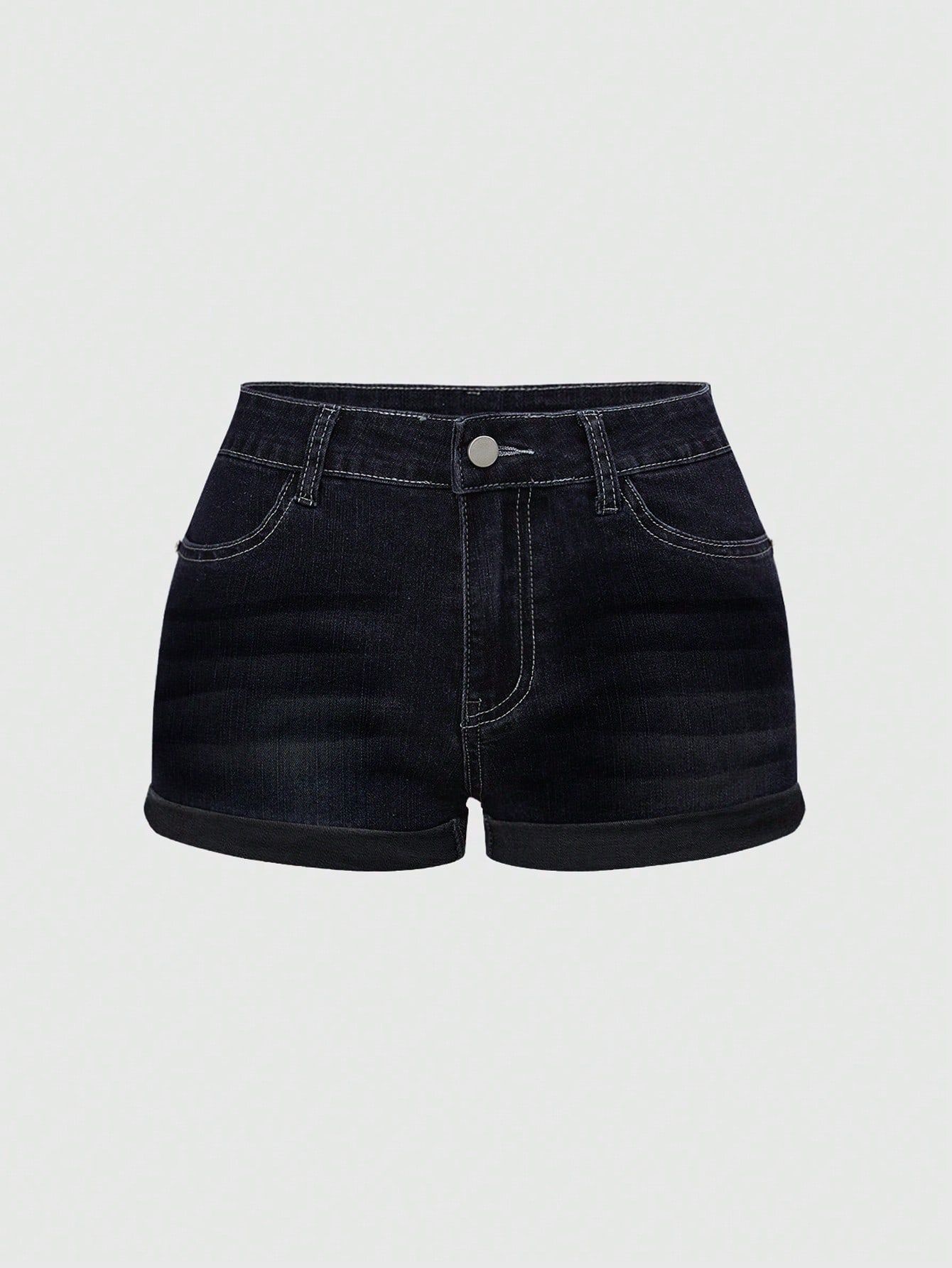 Our Grunge Punk Y2K Retro Star Embroidered Back Denim Shorts