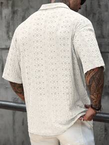 Manfinity RSRT Chemise polo en tricot à texture ajourée pour hommes