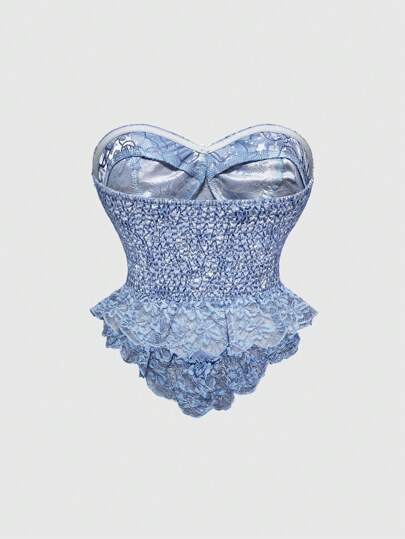 Kawaii Vintage Lace Satin Faux Pearl Corsage Decoration For Women Blouse, Royal Victorian Style, Pink