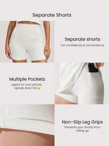 GLOWMODE Quick-Dry Hot Shot High Neck StandUp Collar Zipper Front Built-In Shorts Side Slits Removable Cups Tennis Dress Low Impact Golf Pickleball Daily Casual Wear