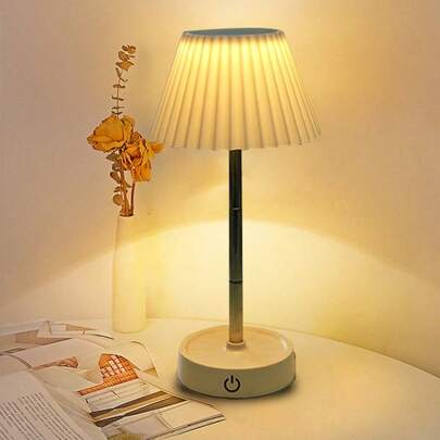1 pieza Lámpara de mesa pequeña para dormitorio: Lámparas de mesita de noche, lámpara minimalista nocturna, lámpara de lectura para el escritorio para habitación de niños, sala de estar, oficina, dormitorio.