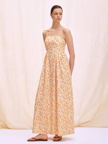 Chiquease Vestido de verano sin mangas con estampado floral elegante y retro para mujer - Multicolor - Ver 6