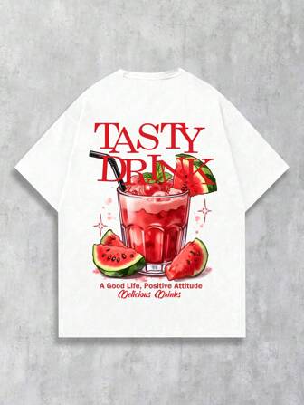 Street Life 1 Stück Herren T-Shirt mit Rundhalsausschnitt und Kurzarm, modisch für den Sommer