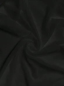 MaterniChic 孕妇纯色圆领无袖修身拼布连衣裙 - 黑色 - 查看 6