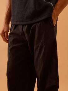 Musero Men Elasticated Waist Balloon Trousers SPRING SUMMER - Black - View 5