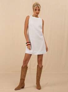 Avantive Mùa hè Phụ nữ Lãng mạn/Dự tiệc/Trang trọng/Sinh nhật/Quần áo thập niên 90/Phụ nữ công sở giản dị/Thanh lịch/Trang phục phương Tây/Đi chơi/Thời trang/Trần tục/Quần áo Y2k/Câu lạc bộ/Văn phòng/Cocktail/Cổ điển/Bodycon/Trang phục Rave Lễ hội/Vui nhộn/Sang trọng/Tiền bạc lâu năm/Thời trang dạo phố/Trang phục nghỉ lễ/Trang phục hòa nhạc đồng quê/Quần áo công sở/Khiêm tốn/Nghỉ xuân/Trang phục độc thân/Hòa nhạc/Baddie/Cơ bản/Tốt nghiệp/Dáng chữ A/Váy ngắn màu trắng - trắng - Xem 5