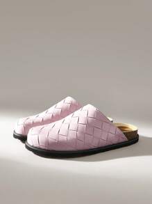 Solecia Women's Casual Versatile Simple Backless Flat Shoes - Baby Pink - View 2