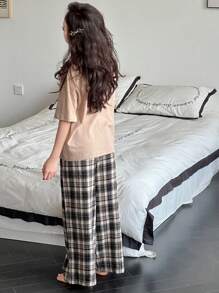 Dazy Kids 青少年女孩家居服套装 - 卡其色 - 查看 6