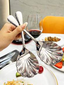 1 件/2 件不锈钢厚勺、搅拌勺、饭勺、家居和餐具、厨房、圣诞礼物 - 彩色 - 查看 9