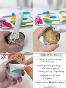3 różowe pokrywki na karmę dla zwierząt i 1 łyżka do konserwowania, otwieracz do puszek w kształcie łapy, uniwersalna silikonowa łyżka do konserwowania i pokrywka do konserwowania psów i kotów