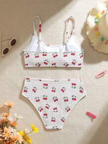 SHEIN Bộ Bikini In Hoa, Phong Cách Ngày Lễ In Ngẫu Nhiên - Nhiều màu - Xem 2