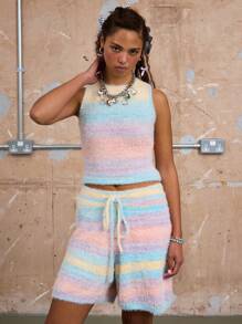 COUREZ 针织背心/女士夏季穿搭 夏季上衣 Y3K Y2K 复古风