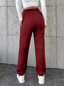 EURMUSE Cotton Women's Drawstring Waist Pocket Jogger Pants