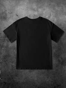 INAWLY Plus Size Round Neck Short Sleeve Casual Portrait Printed T-Shirt, Summer