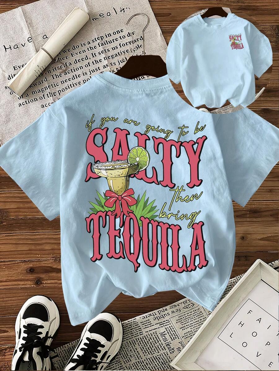 INAWLY Camiseta de verano de mujer de cuello redondo y manga corta, minimalista y con estilo