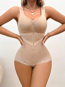 SHEIN 1 pieza Mono de una sola pieza con hebilla ajustable para dar forma a la mujer