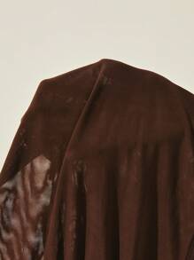 Easelle Neckholder-Top in Kaffeefarbe mit Paillettenbesatz, Outdoor-Urlaubsoutfit für modische Damen - Kaffeebraun - Übersicht 6