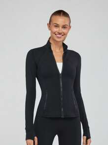 GLOWMODE 女士运动夹克 - 黑色 - 查看 1