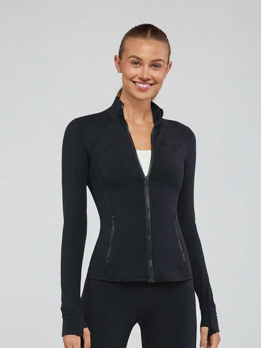 GLOWMODE 女士运动夹克 - 黑色 - 查看 1