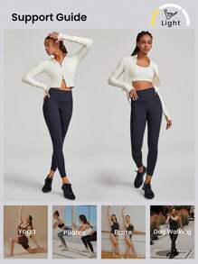 GLOWMODE سترة قصيرة برقبة عالية وقصة ضيقة مناسبة بشكل خاص للنحافة