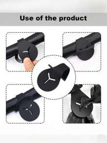 SHEIN Dispensador de bolsas de residuos para mascotas con asa de caliente, dispensador de bolsas de caca de perro en stock, clip de manos libres, correa, soporte de bolsa de residuos