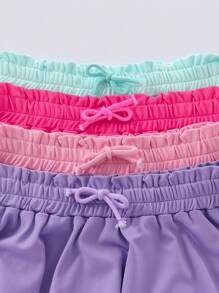 Tween-Mädchen Faltenrock-Set mit elastischer Taille