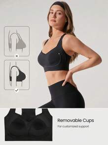 GLOWMODE Lift Off Smoothing Lightweight Soft Push-Up Gel Strip Bra Yoga Pilates Studio Daily Casual Wear
